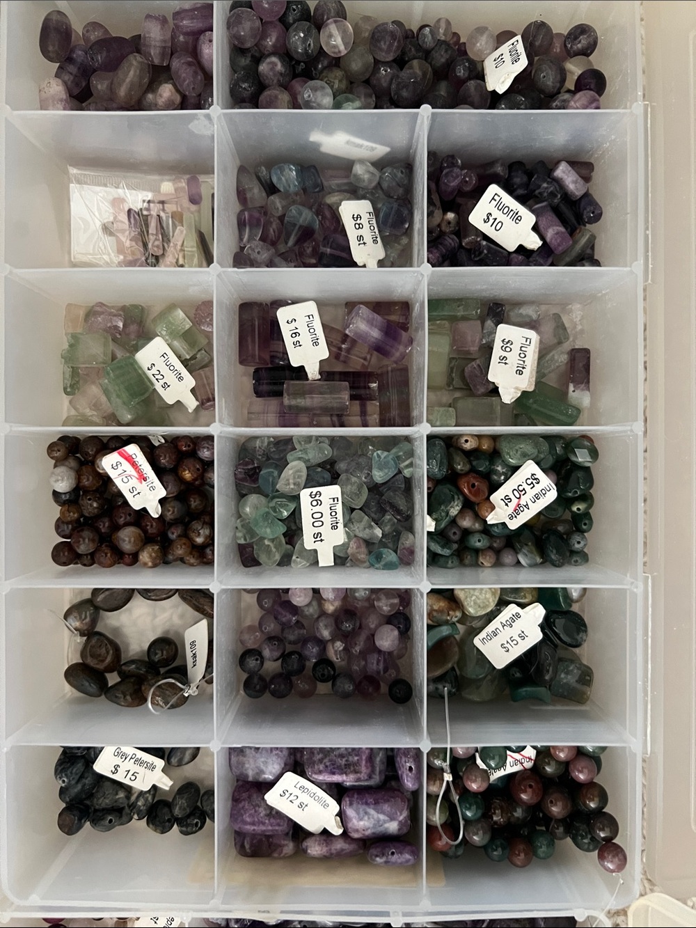 Assorted Semi-Precious Stone Beading supplies- Mixed Colors/ assorted beads LOT - Picture 2 of 15